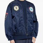 Bomber con applicazioni logo in blu Kenzo - uomo 