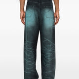 Jeans lavati in blu Kenzo - uomo 