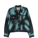 Giacca denim con stampa in nero Kenzo - uomo 