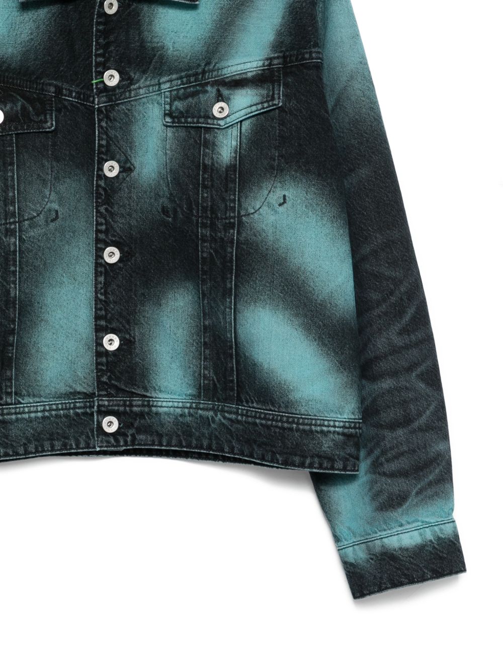 Giacca denim con stampa in nero Kenzo - uomo 