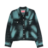 Giacca denim con stampa in nero Kenzo - uomo 