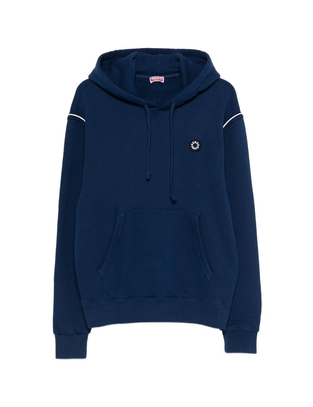 Felpa con cappuccio e logo in blu Kenzo - uomo 