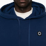 Felpa con cappuccio e logo in blu Kenzo - uomo 