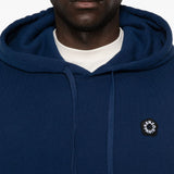 Felpa con cappuccio e logo in blu Kenzo - uomo 
