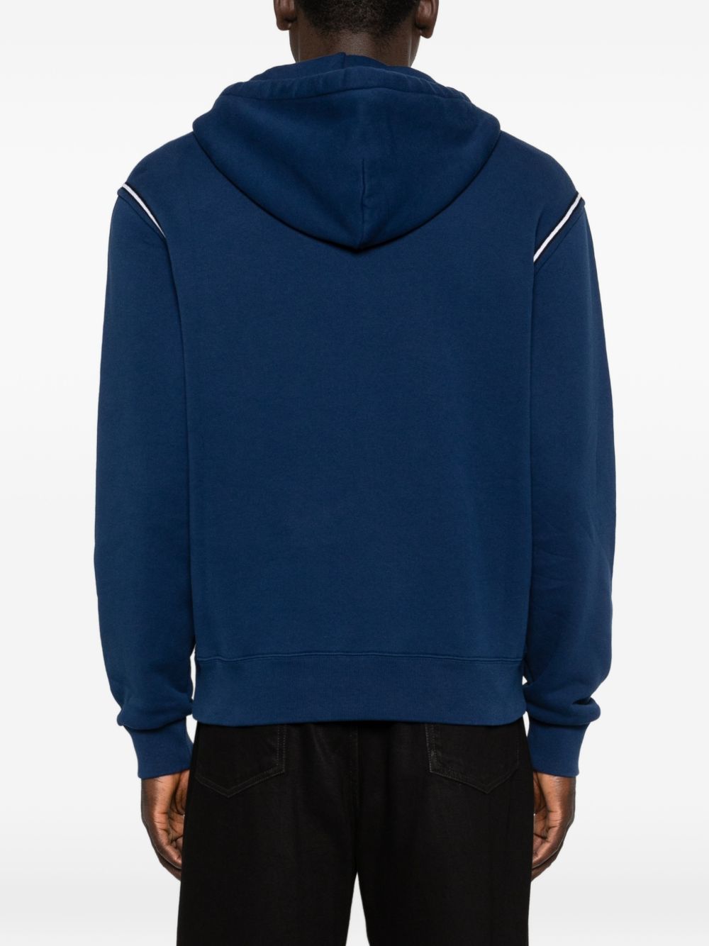 Felpa con cappuccio e logo in blu Kenzo - uomo 