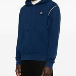 Felpa con cappuccio e logo in blu Kenzo - uomo 