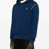 Felpa con cappuccio e logo in blu Kenzo - uomo 