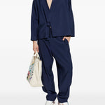 Pantaloni con tasche con coulisse in blu Kenzo - uomo 
