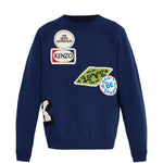 Maglione girocollo a maniche lunghe in blu Kenzo - uomo 