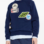 Maglione girocollo a maniche lunghe in blu Kenzo - uomo 