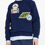 Maglione girocollo a maniche lunghe in blu Kenzo - uomo 