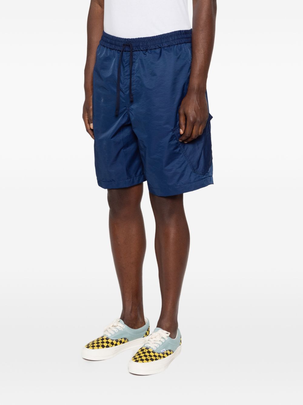 Pantaloncini con logo e toppa in blu Kenzo - uomo 