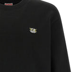 Maglione girocollo con logo e toppa in nero Kenzo - uomo 