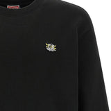 Maglione girocollo con logo e toppa in nero Kenzo - uomo 