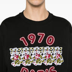 Felpa con ricamo in nero Kenzo - uomo 