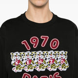Felpa con ricamo in nero Kenzo - uomo 