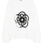 Felpa con stampa in bianco Kenzo - uomo 