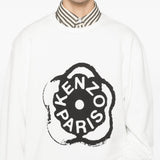 Felpa con stampa in bianco Kenzo - uomo 