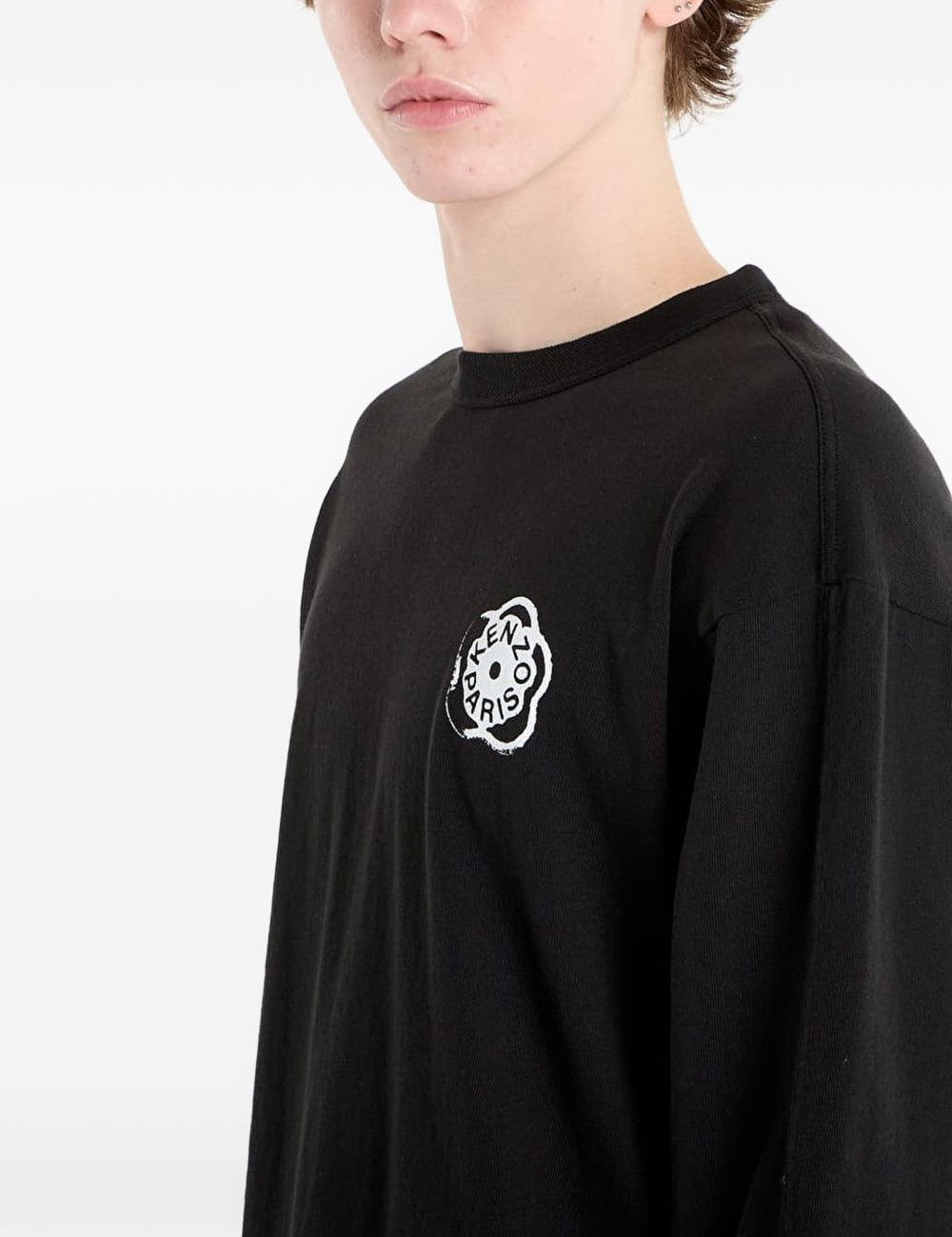 T-shirt a manica lunga boke flower 2.0 in nero Kenzo - uomo 
