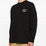 T-shirt a maniche lunghe con logo in nero Kenzo - uomo 