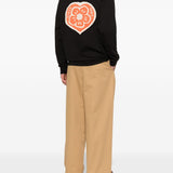 T-shirt a maniche lunghe con logo in nero Kenzo - uomo 