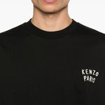 T-shirt a maniche lunghe con logo in nero Kenzo - uomo 