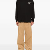 T-shirt a maniche lunghe con logo in nero Kenzo - uomo 