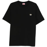 T-shirt con applicazione ricamata in nero Kenzo - uomo 