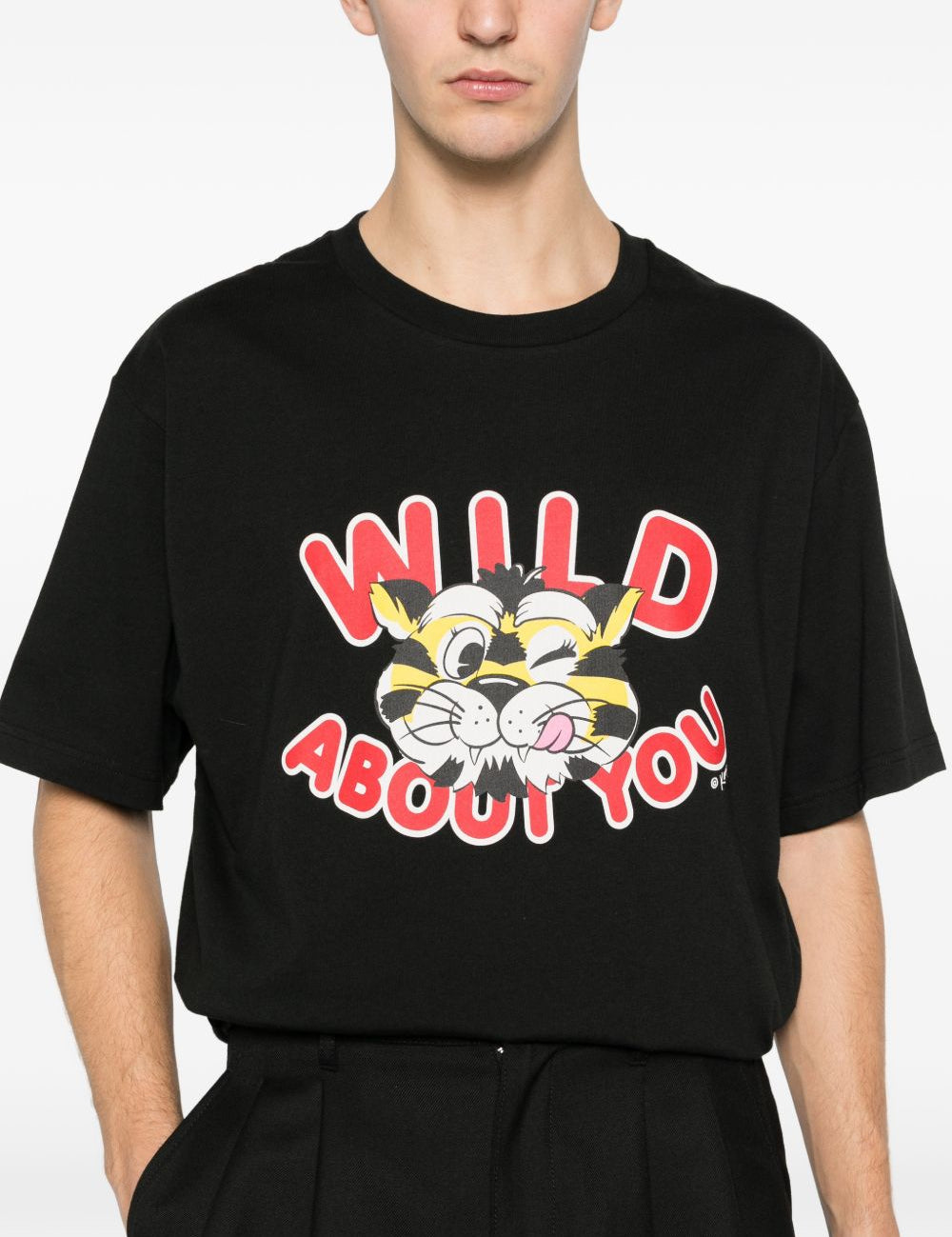 T-shirt con stampa a fumetti in nero Kenzo - uomo 