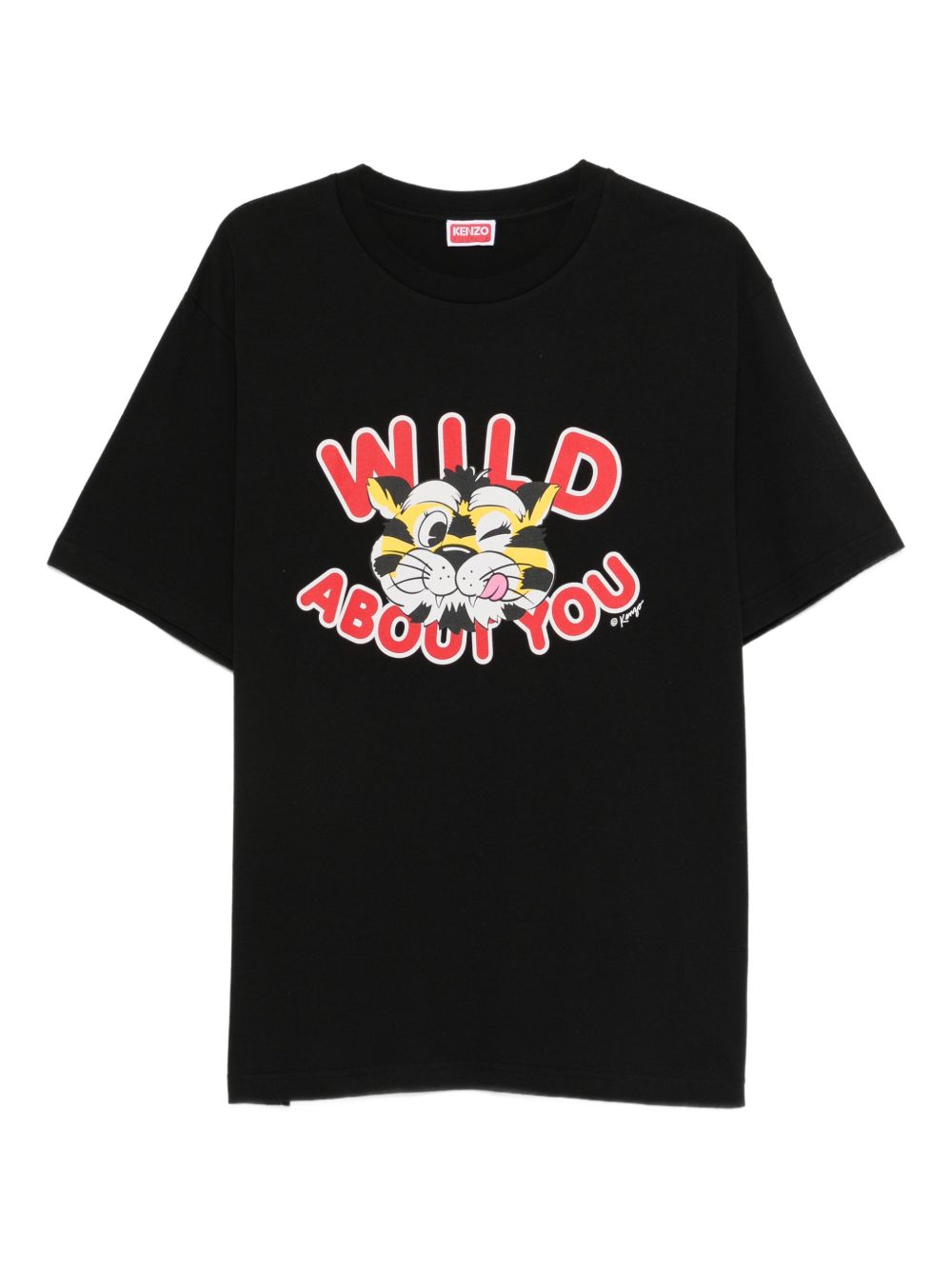 T-shirt con stampa a fumetti in nero Kenzo - uomo 