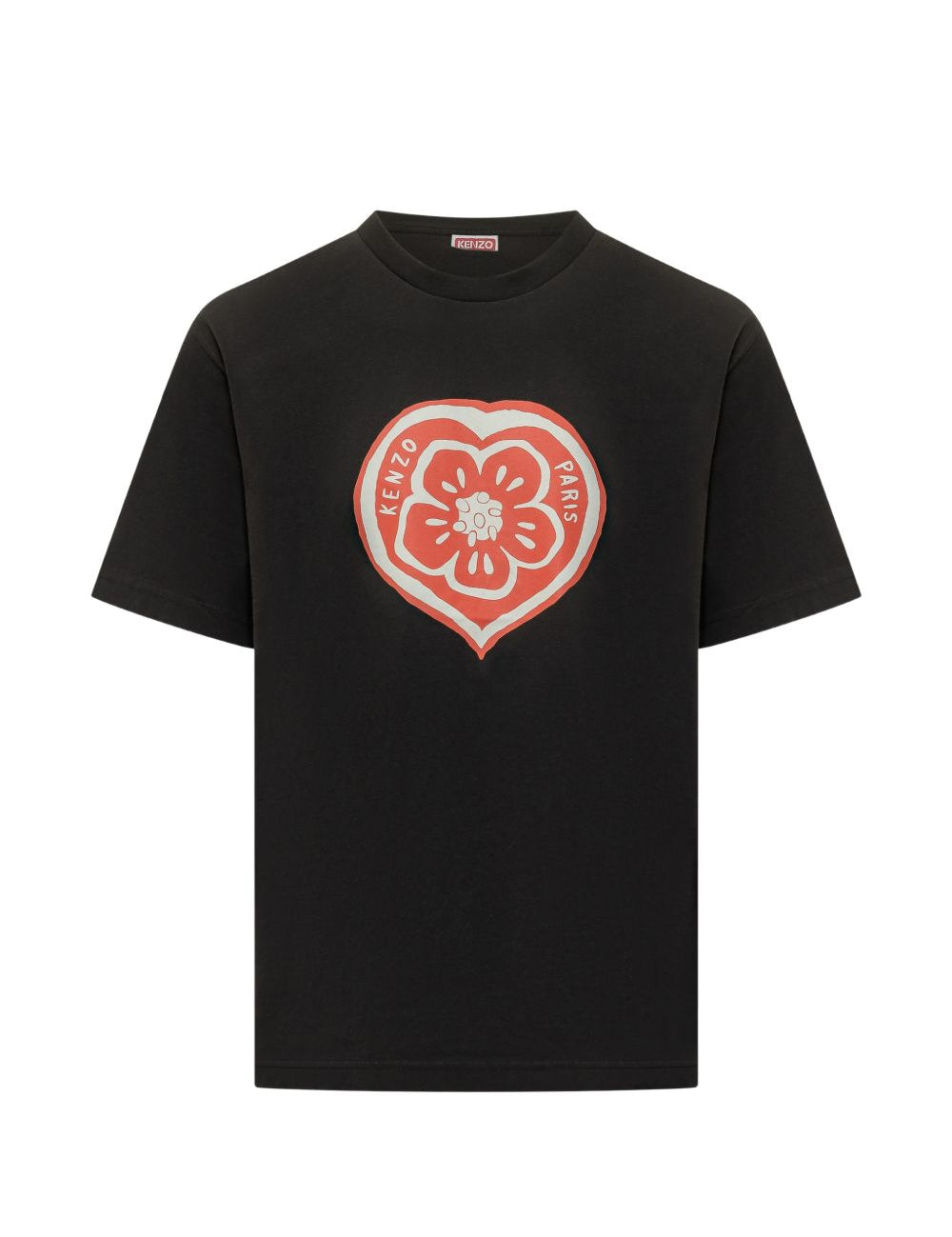 T-shirt Boke Heart in nero Kenzo - uomo 
