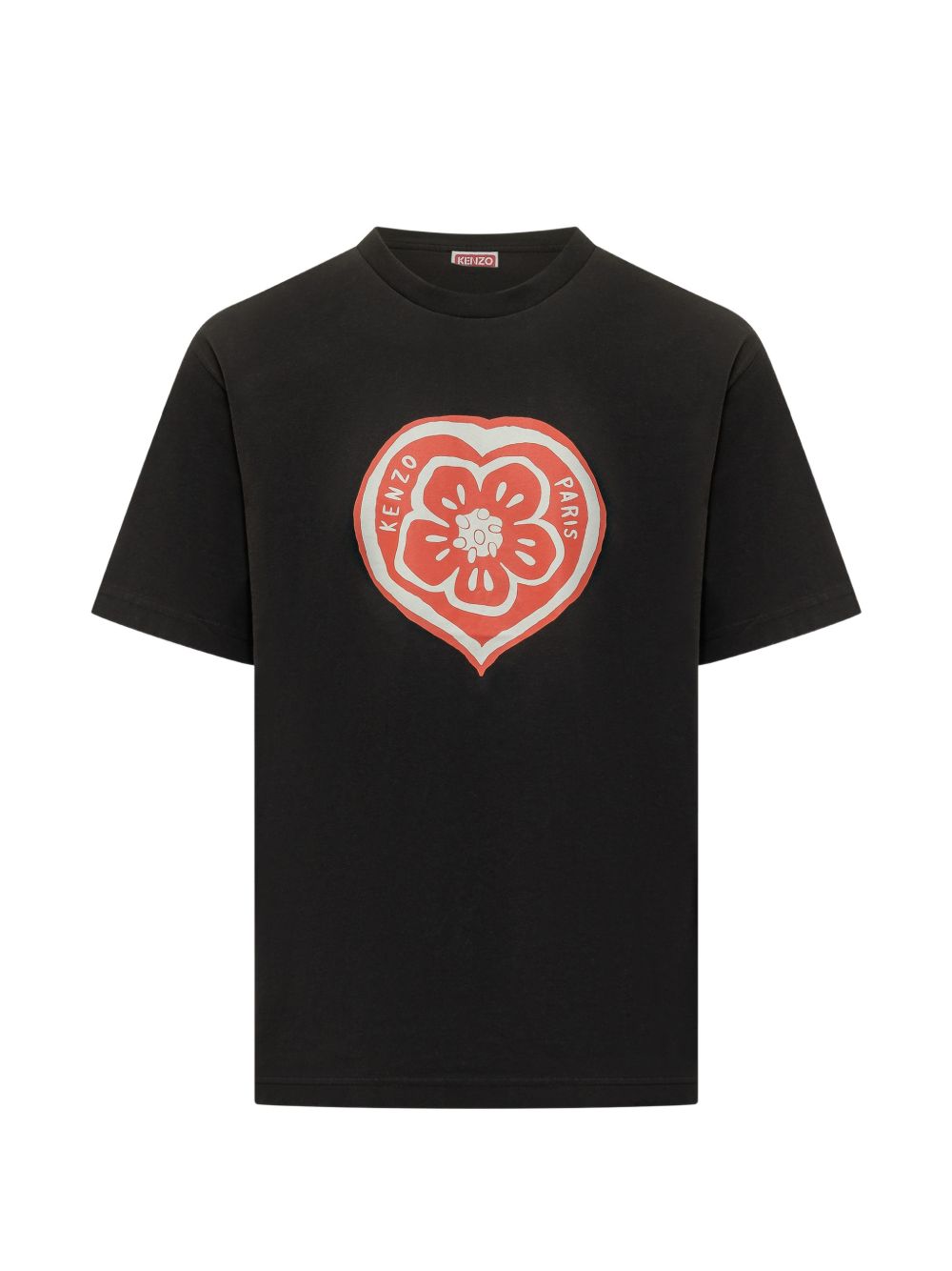 T-shirt Boke Heart in nero Kenzo - uomo 