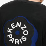 T-shirt con applicazioni di fiori in nero Kenzo - uomo 