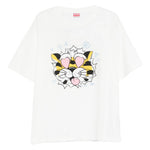 T-shirt con stampa tigrata in bianco Kenzo - uomo 