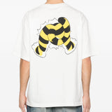 T-shirt con stampa tigrata in bianco Kenzo - uomo 