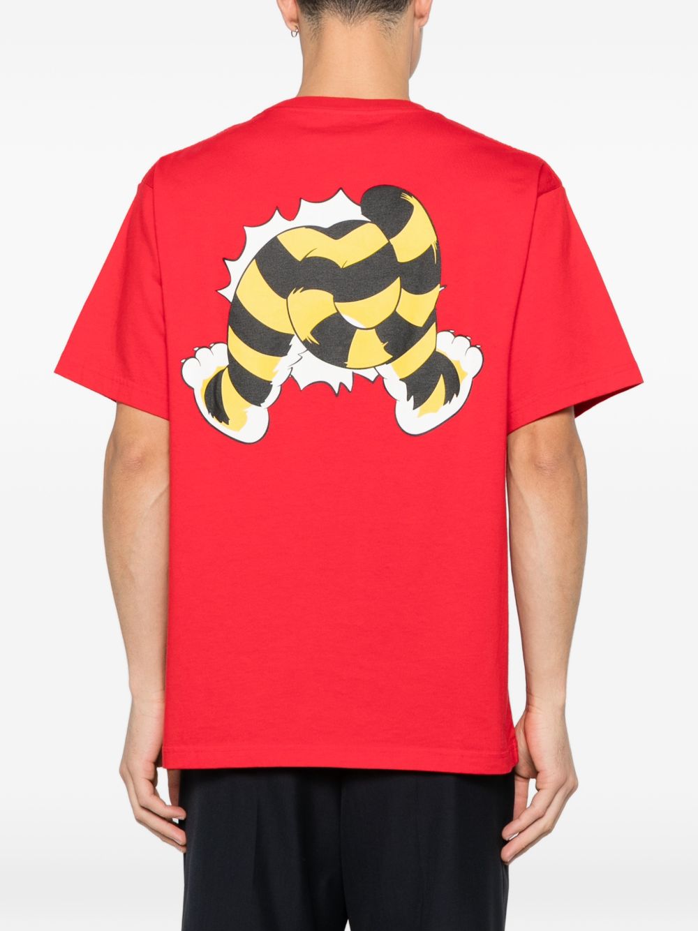 T-shirt con grafica in rosso Kenzo - uomo 