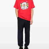 T-shirt con grafica in rosso Kenzo - uomo 
