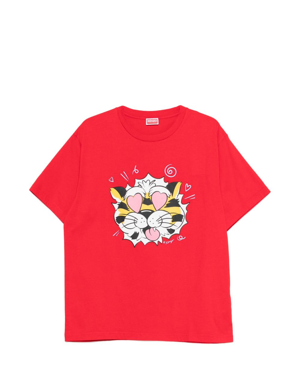 T-shirt con grafica in rosso Kenzo - uomo 