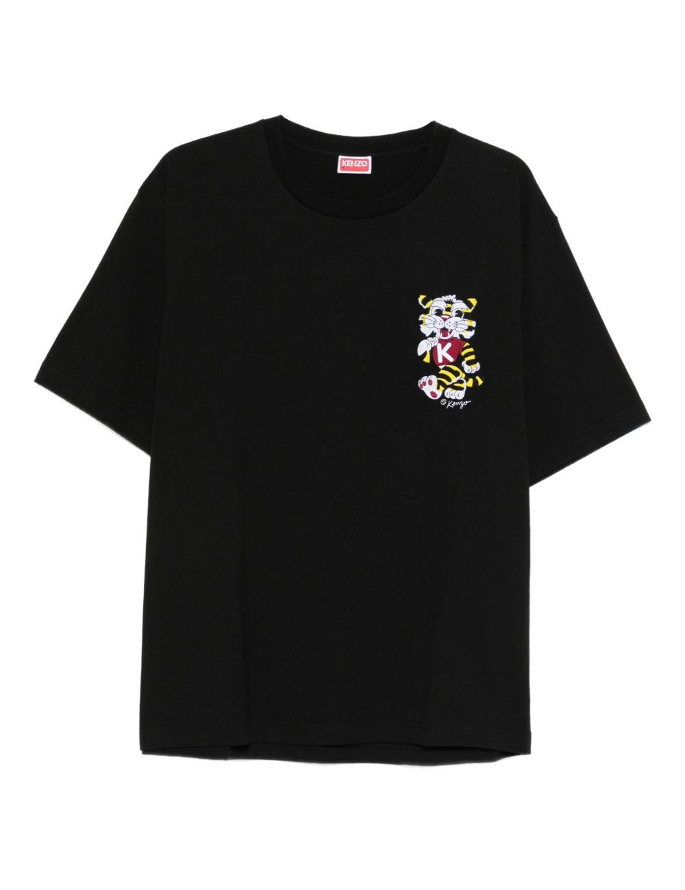 T-shirt ricamata in nero Kenzo - uomo 