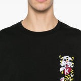T-shirt ricamata in nero Kenzo - uomo 