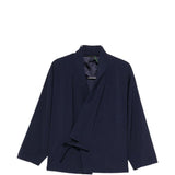 Blazer con design a portafoglio in blu Kenzo - uomo 