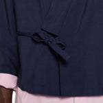 Blazer con design a portafoglio in blu Kenzo - uomo 