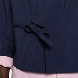 Blazer con design a portafoglio in blu Kenzo - uomo 