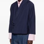 Blazer con design a portafoglio in blu Kenzo - uomo 