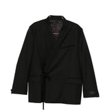 Blazer con chiusura a cravatta in nero Kenzo - uomo 