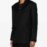 Blazer con chiusura a cravatta in nero Kenzo - uomo 