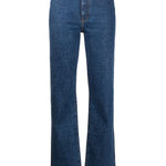 Jeans Danielle a vita alta in blu Khaite - donna 