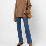 Jeans Danielle a vita alta in blu Khaite - donna 