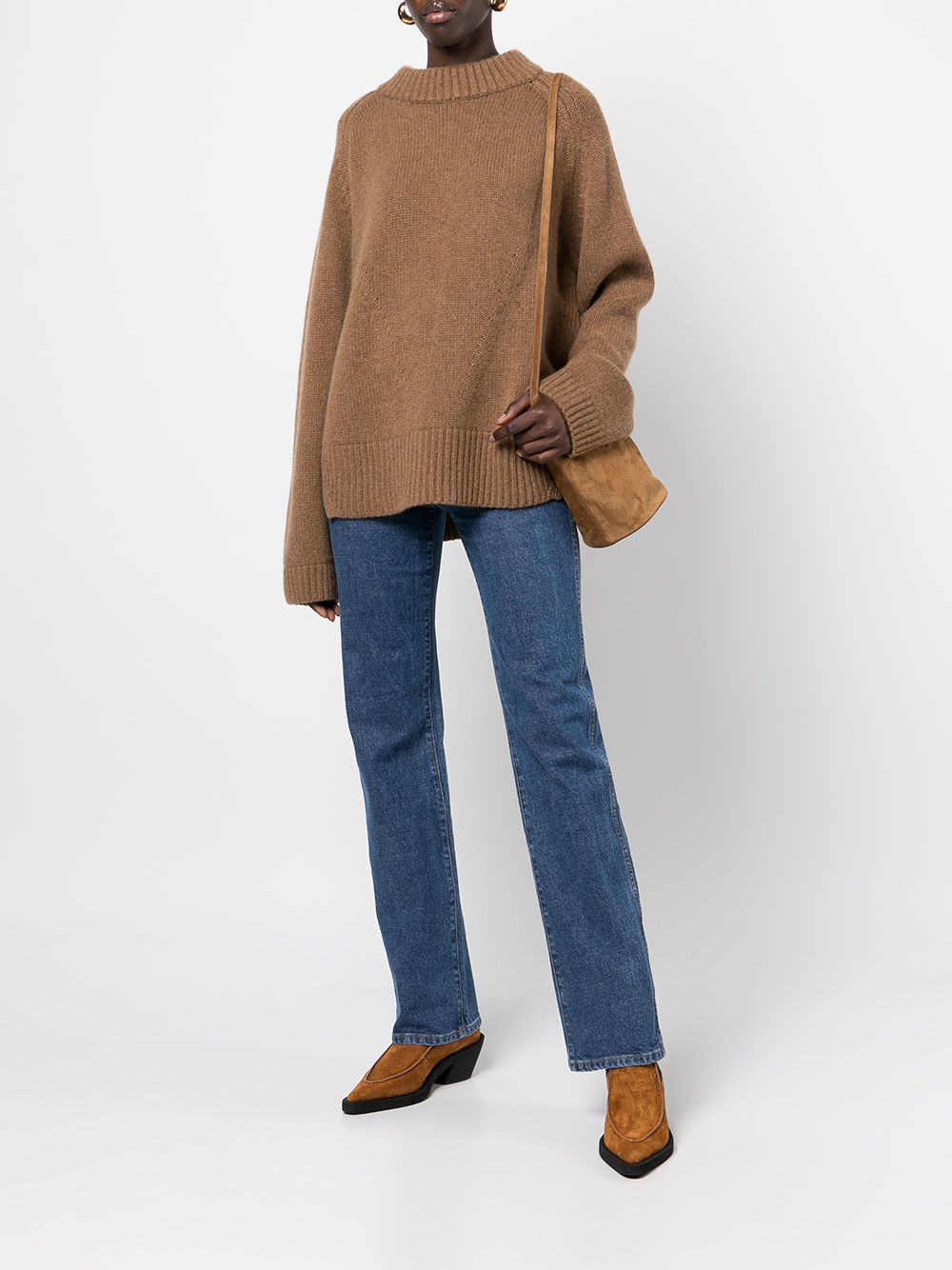Jeans Danielle a vita alta in blu Khaite - donna 