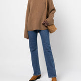 Jeans Danielle a vita alta in blu Khaite - donna 